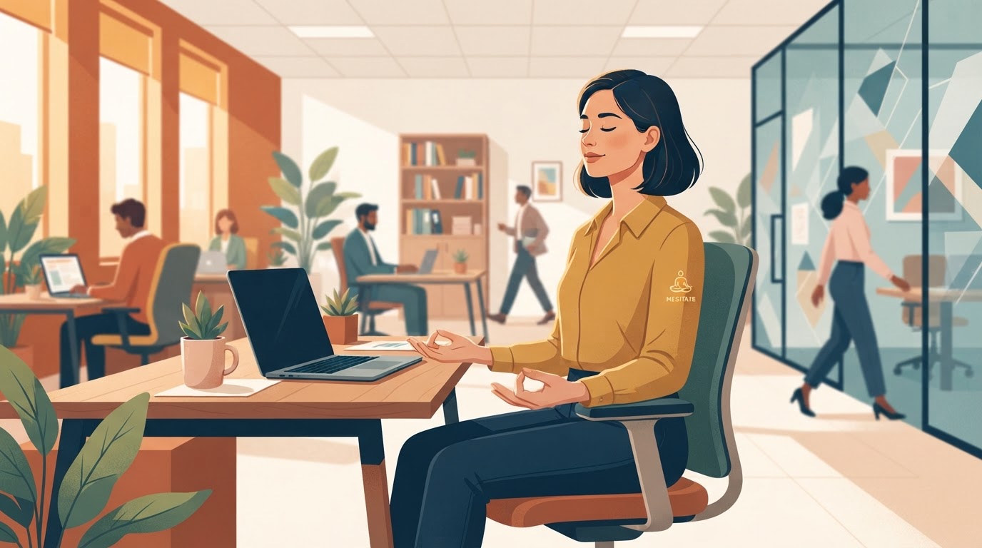 Cómo meditar en el trabajo sin que nadie lo note