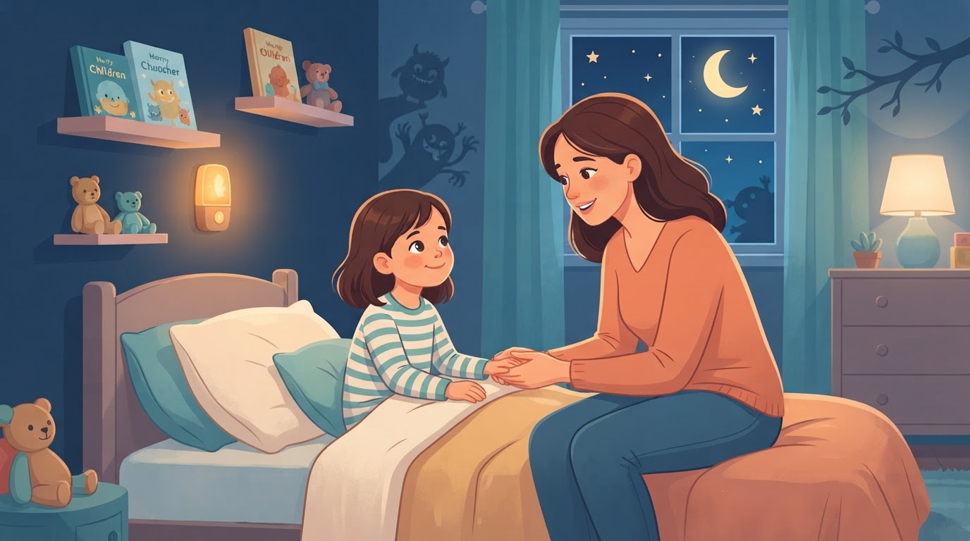 Cómo hablar de miedos nocturnos con tus hijos