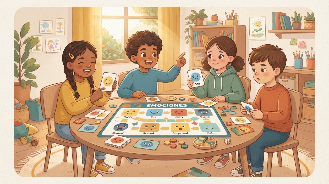 Juegos para enseñar emociones a niños pequeños